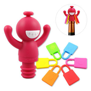 Wine Accessories Custom Silicone Wine Stopper/ Charm with your brand logo